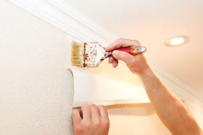 Pose de papier peint à Doucier — revêtements muraux et toiles de verre